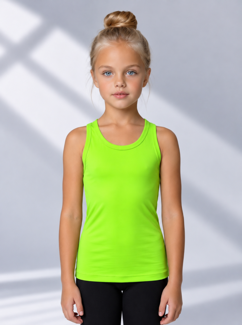 Porträt eines Mädchens im Neonshirt Porträt eines Mädchens im Neonshirt